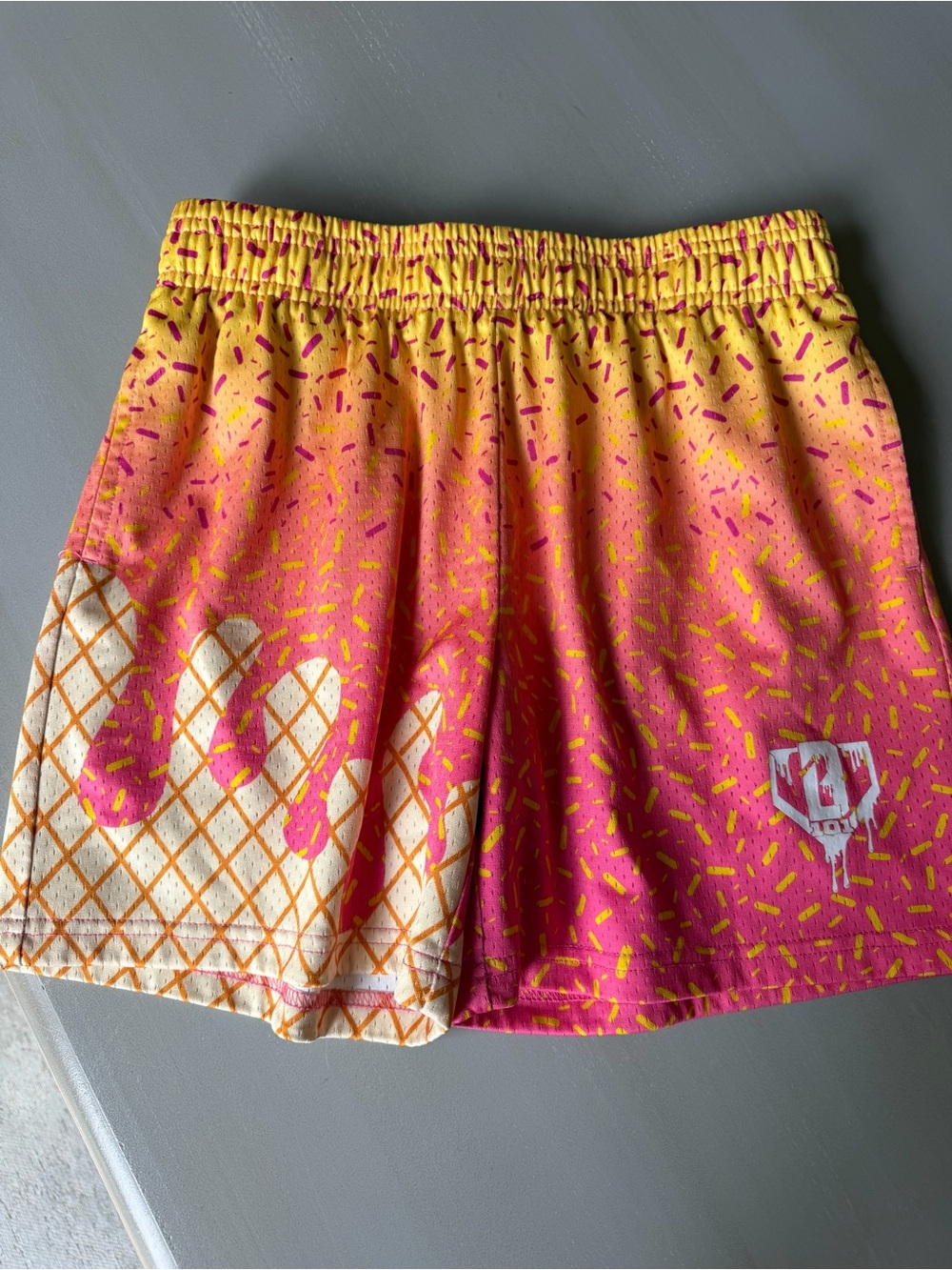 Baseball Lifestyle Ice Cream Sprinkle Gradient Shorts - Picture 3 of 5